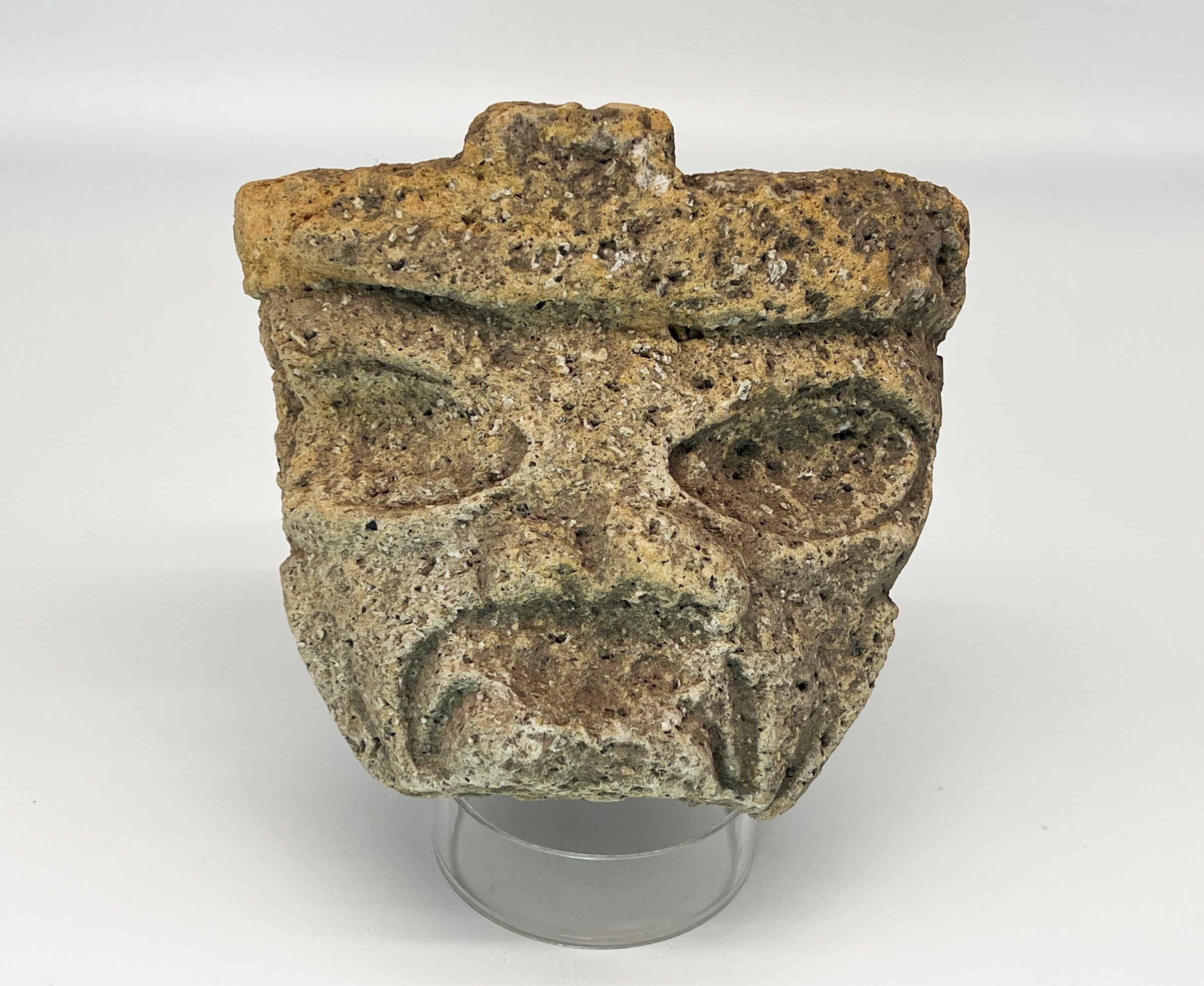 Rare Ancient Olmec Were-Jaguar Stone Head | Worthington Galleries